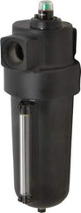 Norgren - 1" Port Coalescing Filter - Aluminum Bowl, Automatic Drain, 250 Max psi, 0.01 Micron Rating, 4-3/4" Wide x 13-1/4" High - Industrial Tool & Supply