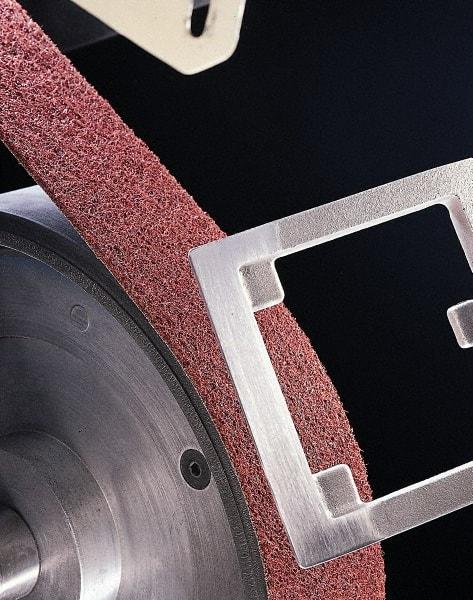 3M - 4" Wide x 90" OAL, Aluminum Oxide Abrasive Belt - Aluminum Oxide, Medium, Nonwoven, Series SC-BS - Industrial Tool & Supply