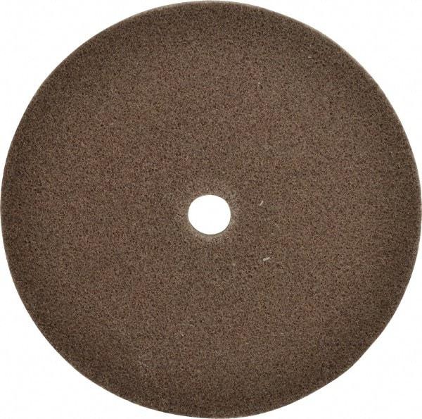 3M - 6" Diam, 1/4" Face Width, 5/8" Center Hole, Medium Grade, Aluminum Oxide Deburring Wheel - Unitized, Hard Density 7 Grade, 7,500 RPM - Industrial Tool & Supply