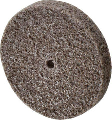 3M - 1-1/2" Diam, 1/4" Face Width, 1/8" Center Hole, Fine Grade, Aluminum Oxide Deburring Wheel - Unitized, Medium Density 5 Grade, 30,100 RPM - Industrial Tool & Supply