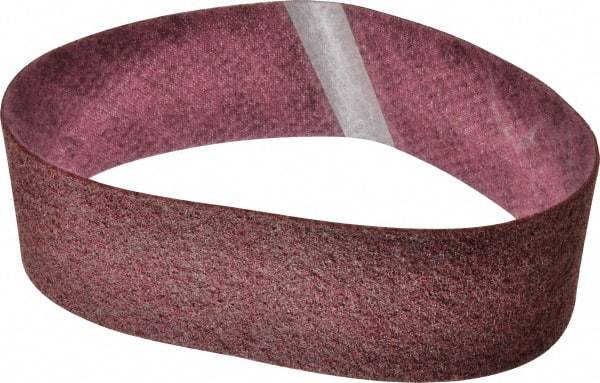3M - 4" Wide x 36" OAL, Aluminum Oxide Abrasive Belt - Aluminum Oxide, Medium, Nonwoven, Series SC-BS - Industrial Tool & Supply