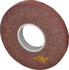 3M - 8" Diam, 1" Face Width, 3" Center Hole, Medium Grade, Aluminum Oxide Deburring Wheel - Convolute, Soft Density 4 Grade, 4,500 RPM - Industrial Tool & Supply