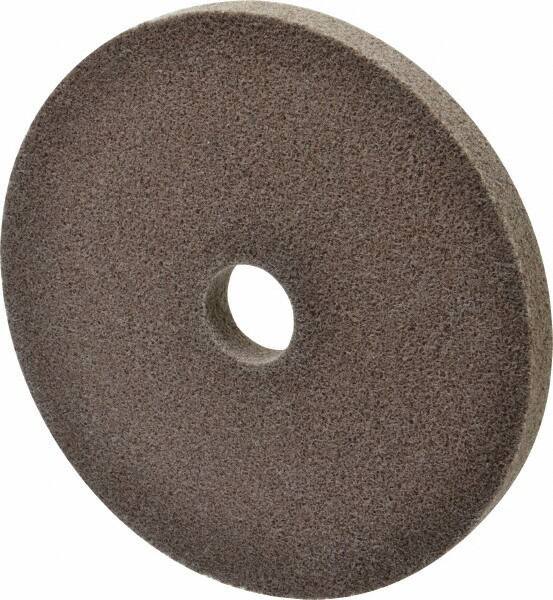 3M - 6" Diam, 1/2" Face Width, 1" Center Hole, Fine Grade, Aluminum Oxide Deburring Wheel - Unitized, Medium Density 5 Grade, 7,500 RPM - Industrial Tool & Supply