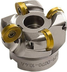 Seco - 2-1/2" Cut Diam, 0.394" Max Depth, 3/4" Arbor Hole, 4 Inserts, RP.. 2006 Insert Style, Indexable Copy Face Mill - 5,800 Max RPM, 2" High, Through Coolant - Industrial Tool & Supply