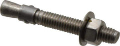 Red Head - 3/8" Diam, 3/8" Drill, 2-3/4" OAL, Wedge Expansion Concrete Anchor - 316 Stainless Steel, Hex Nut Head, Hex Drive, 1-5/8" Thread Length - Industrial Tool & Supply