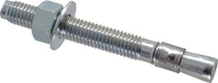 Red Head - 1/2 Inch Diameter, 1/2-13 Inch Thread, 4-1/2 Inch Overall Length, Grade 3, Wedge Expansion Concrete Anchor - Steel, Zinc Plated, 3 Inch Thread Length, Tie Wire Head, 1/2 Inch Drill - Industrial Tool & Supply