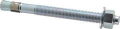 Red Head - 3/4 Inch Diameter, 3/4-10 Inch Thread, 8-1/2 Inch Overall Length, Grade 3, Wedge Expansion Concrete Anchor - Steel, Zinc Plated, 5-3/8 Inch Thread Length, Tie Wire Head, 3/4 Inch Drill - Industrial Tool & Supply