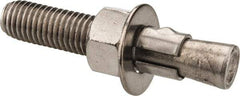 Red Head - 5/8" Diam, 5/8" Drill, 3-1/2" OAL, 5/8" Min Embedment Wedge Expansion Concrete Anchor - 304 Stainless Steel, Hex Nut Head, Hex Drive, 1-3/4" Thread Length - Industrial Tool & Supply