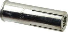 Red Head - 1" Diam, 1" Drill, 1-1/4" Min Embedment Drop-In Concrete Anchor - Grade 3 Steel, Zinc-Plated Finish, Flange Head, Slotted Drive, 1-1/4" Thread Length - Industrial Tool & Supply