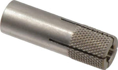 Red Head - 5/8" Diam, 5/8" Drill, 1-1/2" Min Embedment Drop-In Concrete Anchor - 303, 18-8 Stainless Steel, Slotted Drive, 3/4" Thread Length - Industrial Tool & Supply