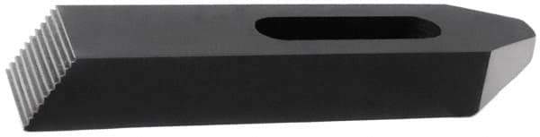 Gibraltar - M20mm Stud, Steel, Plain Strap Clamp - 27mm Travel, 102mm OAL x 38mm Wide x 19mm High, Black Oxide Finish, Tapered Nose - Industrial Tool & Supply
