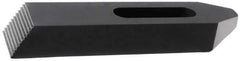TE-CO - 1/4, 5/16, 3/8" Stud, Steel, Plain Strap Clamp - 1-7/16" Travel, 4" OAL x 1" Wide x 5/8" High, Black Oxide Finish, Tapered Nose - Industrial Tool & Supply