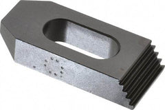 TE-CO - 1/2" Stud, Steel, Plain Strap Clamp - 11/16" Travel, 2-1/2" OAL x 1-1/8" Wide x 1/2" High, Black Oxide Finish, Tapered Nose - Industrial Tool & Supply