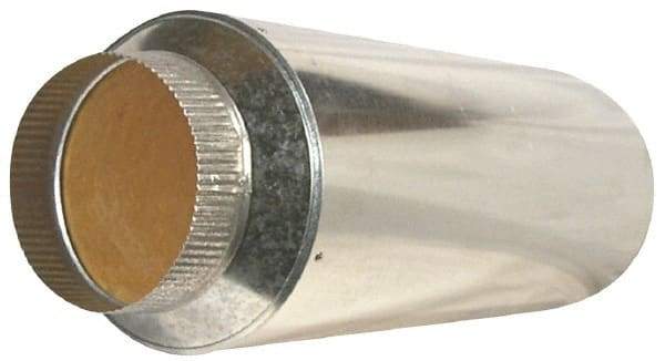 Suncourt - 6" ID Galvanized Duct Muffler - 24" Long x 10" Wide, 26 Gage, 1 Piece - Industrial Tool & Supply