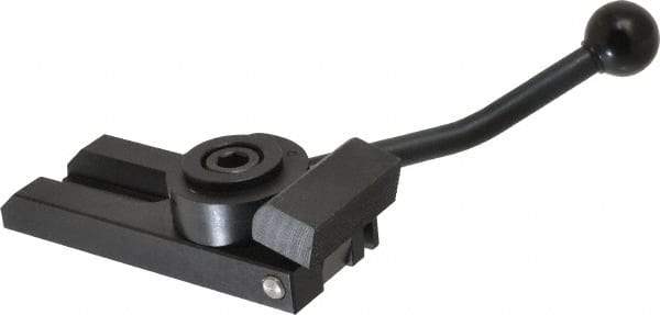 Gibraltar - 1/2-13 Stud, Extended Base, Steel Cam Action Clamp - 4-3/4" Base Len x 1-1/2" Base Height, 7-1/2" Len with Handle x 2-1/2" Height with Handle x 1-7/8" Overall Width, 5/32" Projection from Base - Industrial Tool & Supply