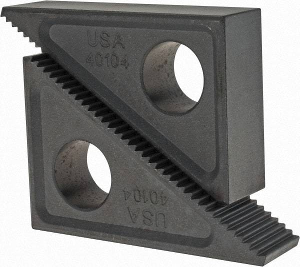 TE-CO - 2 Piece, 2-1/2 to 6" Height Adjustment, Steel Step Block - 1/16" Step Depth, 1/8" Step Elevation, 1" Width, 3-3/4" Base Depth, 2-15/32" Height - Industrial Tool & Supply