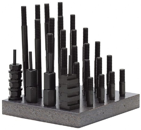 TE-CO - T-Nut & Stud Kits Stud Thread Sizes: 7/8-9 T-Slot Size (Inch): 1 - Industrial Tool & Supply