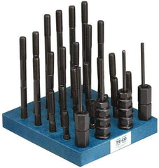 TE-CO - 41 Piece, 1/2-13 Stud, T Nut & Stud Kit - 3, 4, 5, 6, 7, 8" Stud Lengths - Industrial Tool & Supply