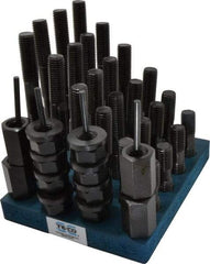 TE-CO - 41 Piece, 3/4-10 Stud, T Nut & Stud Kit - 3, 4, 5, 6, 7, 8" Stud Lengths - Industrial Tool & Supply