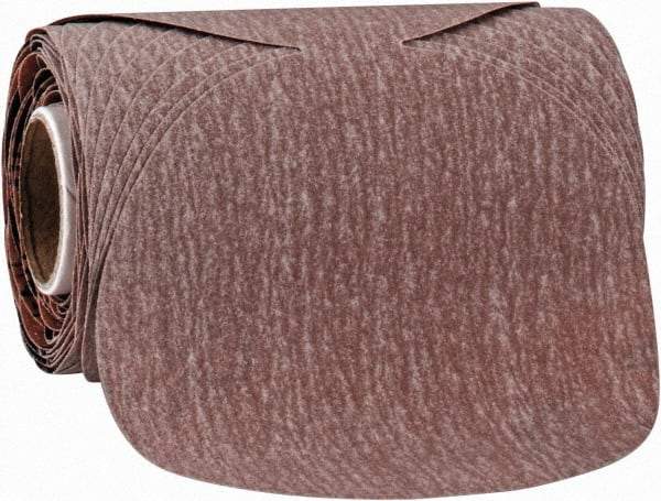 Norton - 3-1/2" Diam, 400 Grit Aluminum Oxide Adhesive PSA Disc - Super Fine Grade, Natural, B Weighted Backing, Flexible - Industrial Tool & Supply