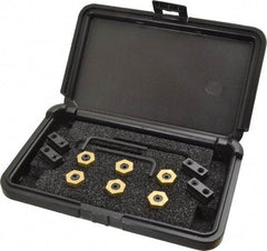 Mitee-Bite - 12 Piece Fixture Clamp T-Slot Kit with 1" Step Block, 3/8" T-Slot & 1/4-20 Stud Thread - 0.19" Nut Width - Industrial Tool & Supply