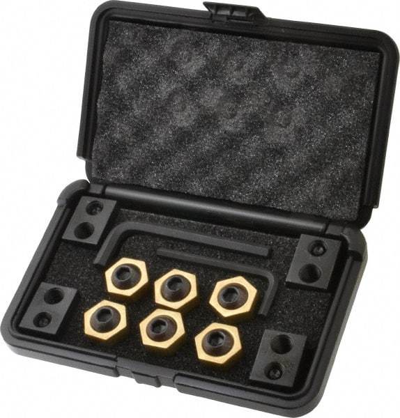 Mitee-Bite - 12 Piece Fixture Clamp T-Slot Kit with 1" Step Block, 11/16" T-Slot, 1/2-13 Stud Thread - 3/8" Nut Width - Industrial Tool & Supply