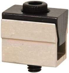 Mitee-Bite - 500 Lb Holding Force Single T-Slot Wedge Clamp - 0.41" Wide x 5/8" Deep x 1/2" High Base, 0.485 to 0.53" Jaw Spread, 2-1/2 Lb/Ft Torque, 8-32 Screw Thread - Industrial Tool & Supply