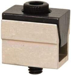 Mitee-Bite - 500 Lb Holding Force Single T-Slot Wedge Clamp - 0.41" Wide x 5/8" Deep x 1/2" High Base, 0.485 to 0.53" Jaw Spread, 2-1/2 Lb/Ft Torque, 8-32 Screw Thread - Industrial Tool & Supply