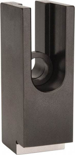 Mitee-Bite - 1-1/2" Wide x 2" High, Stepped, U Shaped Strap Clamp - 1.82" Travel, 4.21" OAL, 1.378" Tapered Height, 1.82" Slot Length - Industrial Tool & Supply