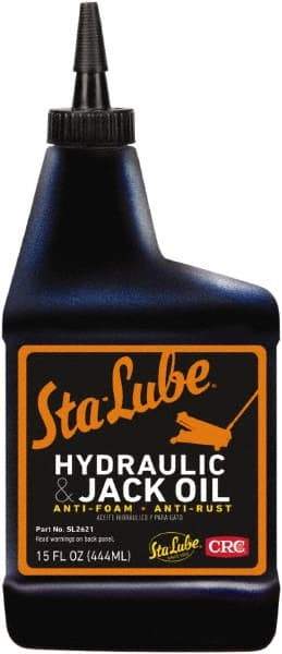 CRC - 15 oz Bottle Mineral Hydraulic Oil - 0150°F, SAE 20, ISO 46 - Industrial Tool & Supply