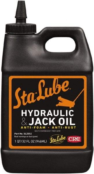 CRC - 1 Qt Bottle Petroleum Oil Hydraulic Oil - 0150°F, SAE 20, ISO 46, 49.5 to 58 cPs40 C cP - Industrial Tool & Supply