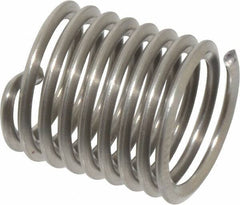 Heli-Coil - M9x1.25 Metric Coarse, 13.5mm OAL, Free Running Helical Insert - 10-7/8 Free Coils, Tanged, Stainless Steel, Bright Finish, 1-1/2D Insert Length - Industrial Tool & Supply
