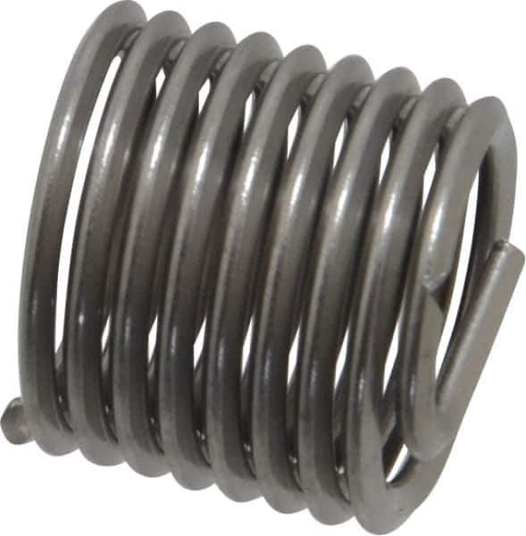 Heli-Coil - M11x1.50 Metric Coarse, 16.5mm OAL, Free Running Helical Insert - 7-7/8 Free Coils, Tanged, Stainless Steel, Bright Finish, 1-1/2D Insert Length - Industrial Tool & Supply