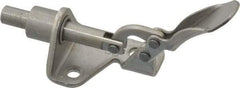 De-Sta-Co - 100 Lb Load Capacity, Flanged Base, Stainless Steel, Standard Straight Line Action Clamp - 3 Mounting Holes, 0.17" Mounting Hole Diam, 1/4" Plunger Diam, Thumb Handle - Industrial Tool & Supply