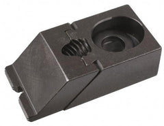 Gibraltar - 5-13/16" OAL x 1-1/2" Overall Width, Low Grip Nose, Steel Manual Edge Clamp - Black Oxide Coating, 1-1/4" High, 1/2" Socket Cap Screw Slot, 2-1/4" Travel - Industrial Tool & Supply