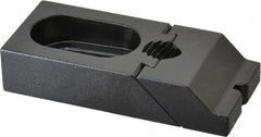TE-CO - 3-5/16" OAL x 1-1/2" Overall Width, Low Grip Nose, Steel Manual Edge Clamp - Black Oxide Coating, 3/4" High, 1/2" Socket Cap Screw Slot, 3/4" Travel - Industrial Tool & Supply