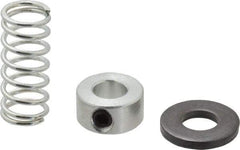 TE-CO - 3/8" Size, Black Oxide Coated Washer Clamp Support - Includes Shaft Collar, Spring & Washer - Industrial Tool & Supply