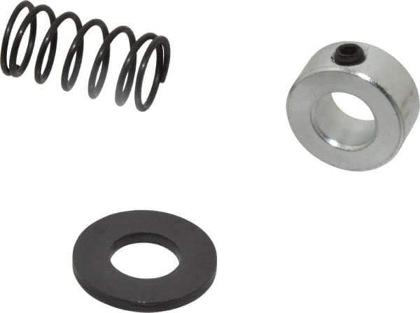 TE-CO - 1/2" Size, Black Oxide Coated Washer Clamp Support - Includes Shaft Collar, Spring & Washer - Industrial Tool & Supply