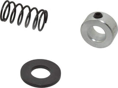 TE-CO - 1/2" Size, Black Oxide Coated Washer Clamp Support - Includes Shaft Collar, Spring & Washer - Industrial Tool & Supply