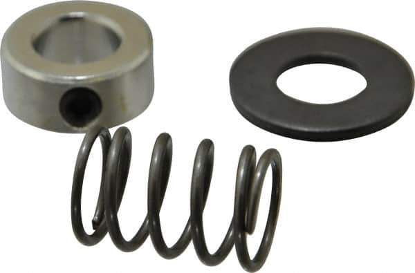 TE-CO - 5/8" Size, Black Oxide Coated Washer Clamp Support - Includes Shaft Collar, Spring & Washer - Industrial Tool & Supply