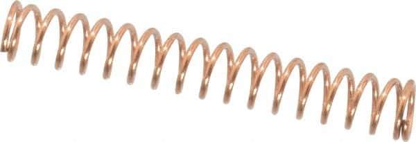Made in USA - 3/16" OD, 0.022" Wire, Compression Spring - 2.44 Lb Spring Rating - Industrial Tool & Supply
