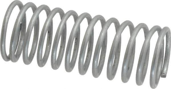 Made in USA - 5/8" OD, 0.054" Wire, Compression Spring - 6.56 Lb Spring Rating - Industrial Tool & Supply