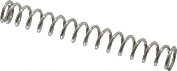 Made in USA - 15/64" OD, 0.032" Wire, Compression Spring - 12.19 Lb Spring Rating - Industrial Tool & Supply