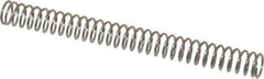 Made in USA - 1/4" OD, 0.026" Wire, Compression Spring - 1.82 Lb Spring Rating - Industrial Tool & Supply