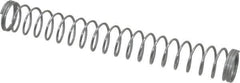 Made in USA - 7/32" OD, 0.015" Wire, Compression Spring - 0.45 Lb Spring Rating - Industrial Tool & Supply