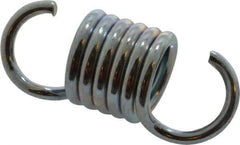 Made in USA - 3/4" OD, 44.25 Lb Max Load, 2" Max Ext Len, 0.105" Wire Diam Extension Spring - 108.52 Lb/In Rating - Industrial Tool & Supply