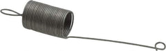 Made in USA - 11/32" OD, 0.79 Lb Max Load, 4-23/32" Max Ext Len, 0.02" Wire Diam Extension Spring - 0.26 Lb/In Rating - Industrial Tool & Supply