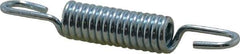 Made in USA - 1/4" OD, 13.74 Lb Max Load, 1-27/32" Max Ext Len, 0.047" Wire Diam Extension Spring - 56.06 Lb/In Rating - Industrial Tool & Supply