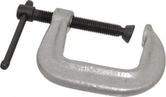 Gibraltar - Light-Duty 1-1/2" Max Opening, 1-1/2" Throat Depth, Cast Iron Standard C-Clamp - 400 Lb Capacity, 0" Min Opening, Standard Throat Depth, Malleable Cast Iron Screw - Industrial Tool & Supply