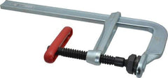 Bessey - 5-1/2" Deep Throat, 12" Max Capacity, Standard Sliding Arm Clamp - 2,800 Lb Clamping Pressure, 0.775" Spindle Diam - Industrial Tool & Supply